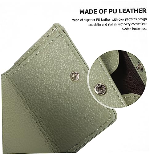 Homoyoyo Pu Leather Wallet for Women Rfid-blocking Coin Purse Multiple Card Slots Compact Fashion Organizer for Travel Shopping and Daily Use Green2