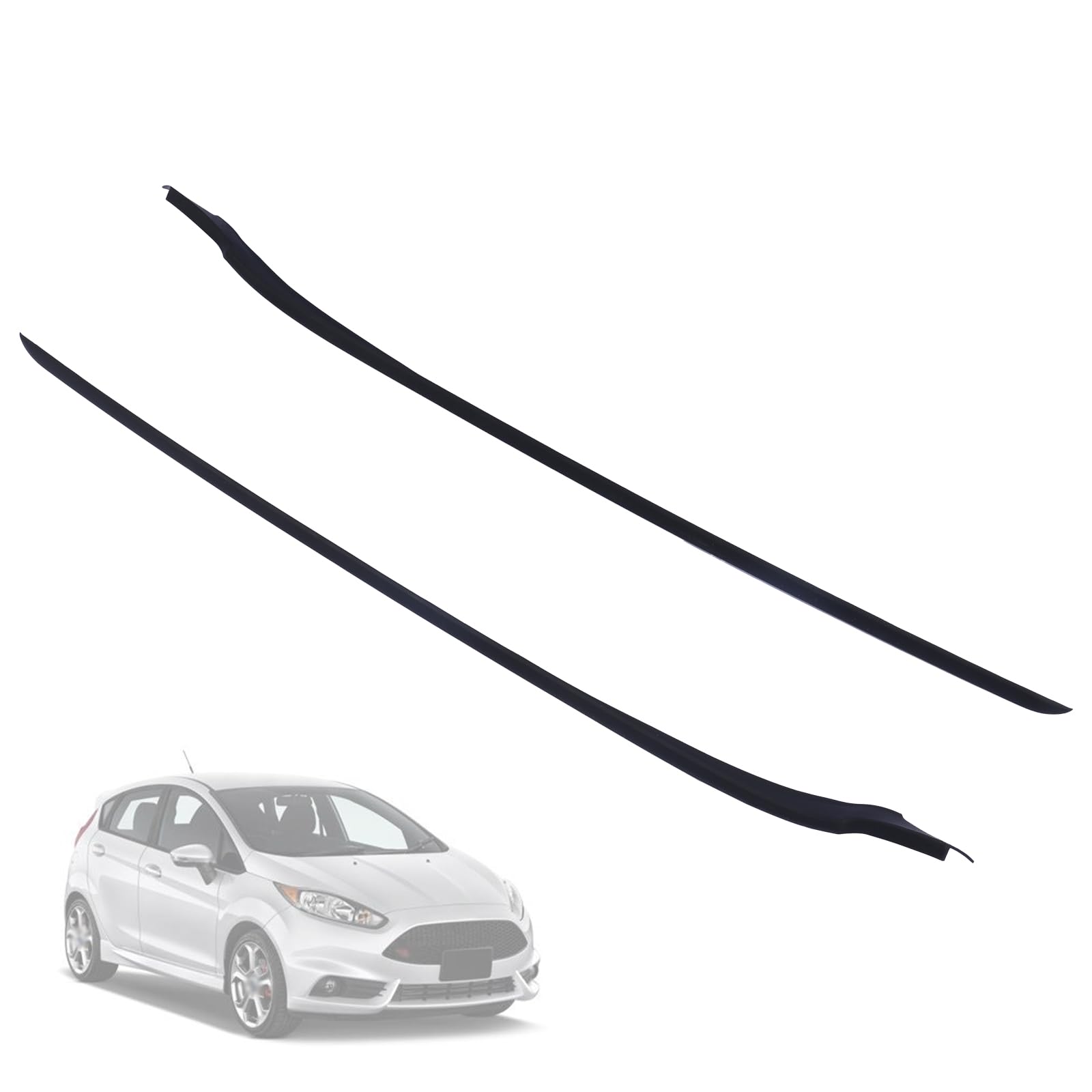 Getfarway Pair Windshield A-Pillar Trim Moulding BE8Z5403137A BE8Z5403136A Compatible with Ford Fiesta 2011-2019 Both Right and Left Side RH+LH