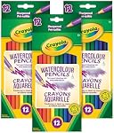 Crayola 3pk Ensemble de crayons à aquarelle, 12 Nombre