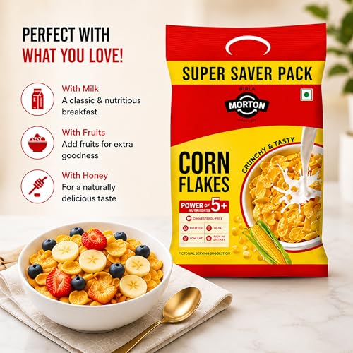 Image of Birla Morton Corn Flakes 500 Gm Pack of 2