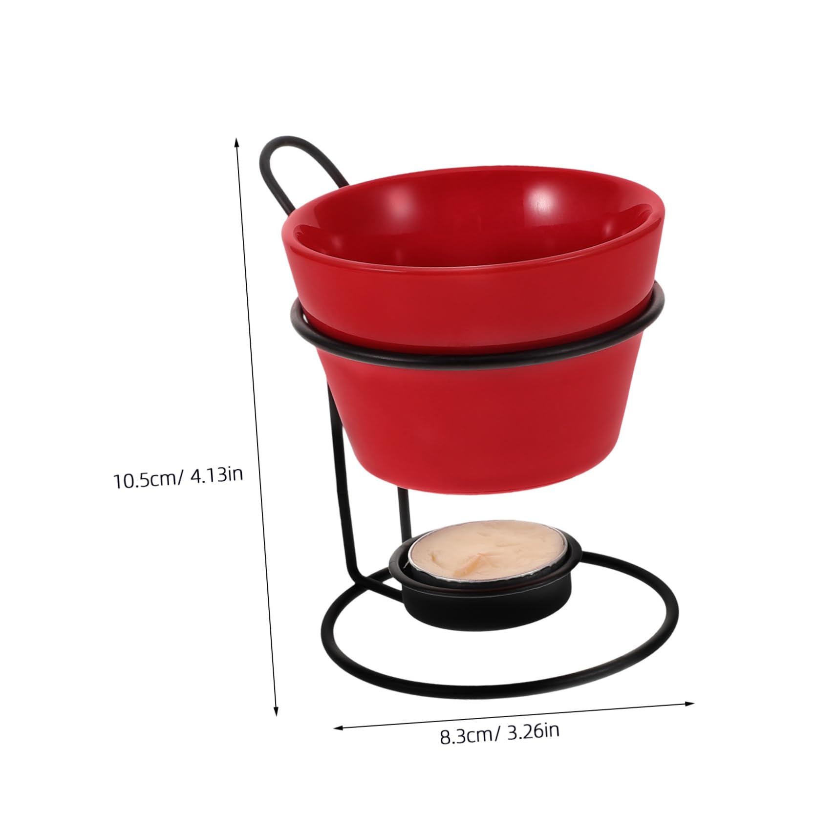 PRETYZOOM 2sets Ceramic Butter Warmer Melting Pot for Chocolate Cheese Efficient Melting for Parties and Gatherings