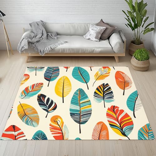 Tapis boho chic lavable en machine grand format doux et mince - 2