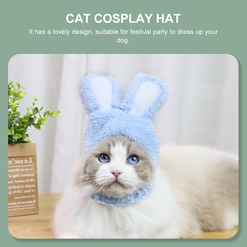 Miniatura 4 de 4 sombreros para mascotas, disfraz de Halloween, sombrero de Papá Noel, mini decoración, sombrero de conejito de gato, disfraz de conejo, disfraz de