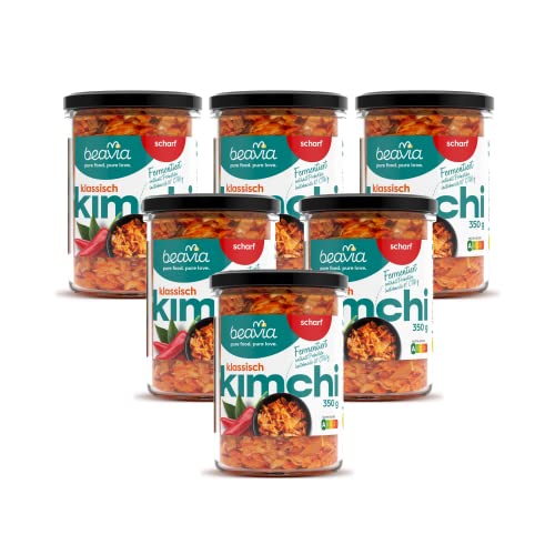 Beavia Kimchi klassisch scharf (6x350g) | fermentierter Chinakohl | ein koreanisches Lebensmittel zur Unterstützung der Immunität | vegan, ohne Konservierungsmittel, glutenfrei, nicht pasteurisiert Cover