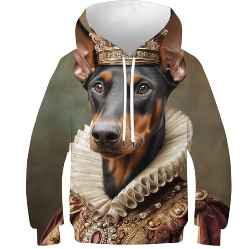 Sweat à capuche anti-courants d'air vêtement 3D Royal Canin avec poches 10-12 ans