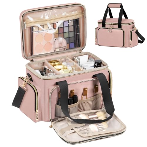 Image of GDNasist Large Makeup Bag, Portable Travel Makeup Bag Organizer
