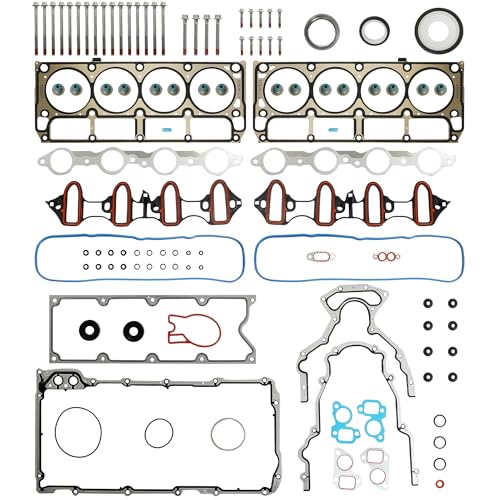 Image of HS26191PT 5.3 Cylinder Head Gasket Set W /Bolts ES72173 Fit for Chevy Avalanche Suburban Silverado Express 1500 /2500 /3500 Buick Rainier GMC Savana 1500 /2500 Yukon Isuzu Cadillac 4.8L 5.3L V8 2002-2011
