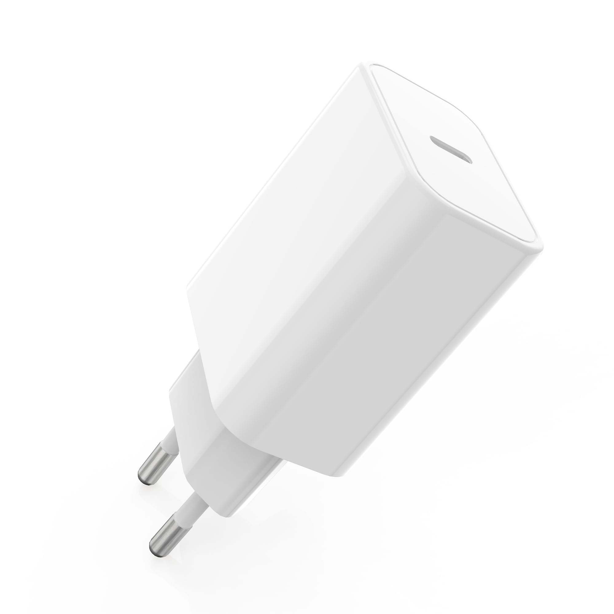 Cuxnoo Adattatore di Alimentazione USB C da 20 W, Blocco Caricatore da Muro con Cavo di Ricarica da USB-C a C da 4 Piedi per iPhone 15/15 Pro/Pro Max/iPad Pro