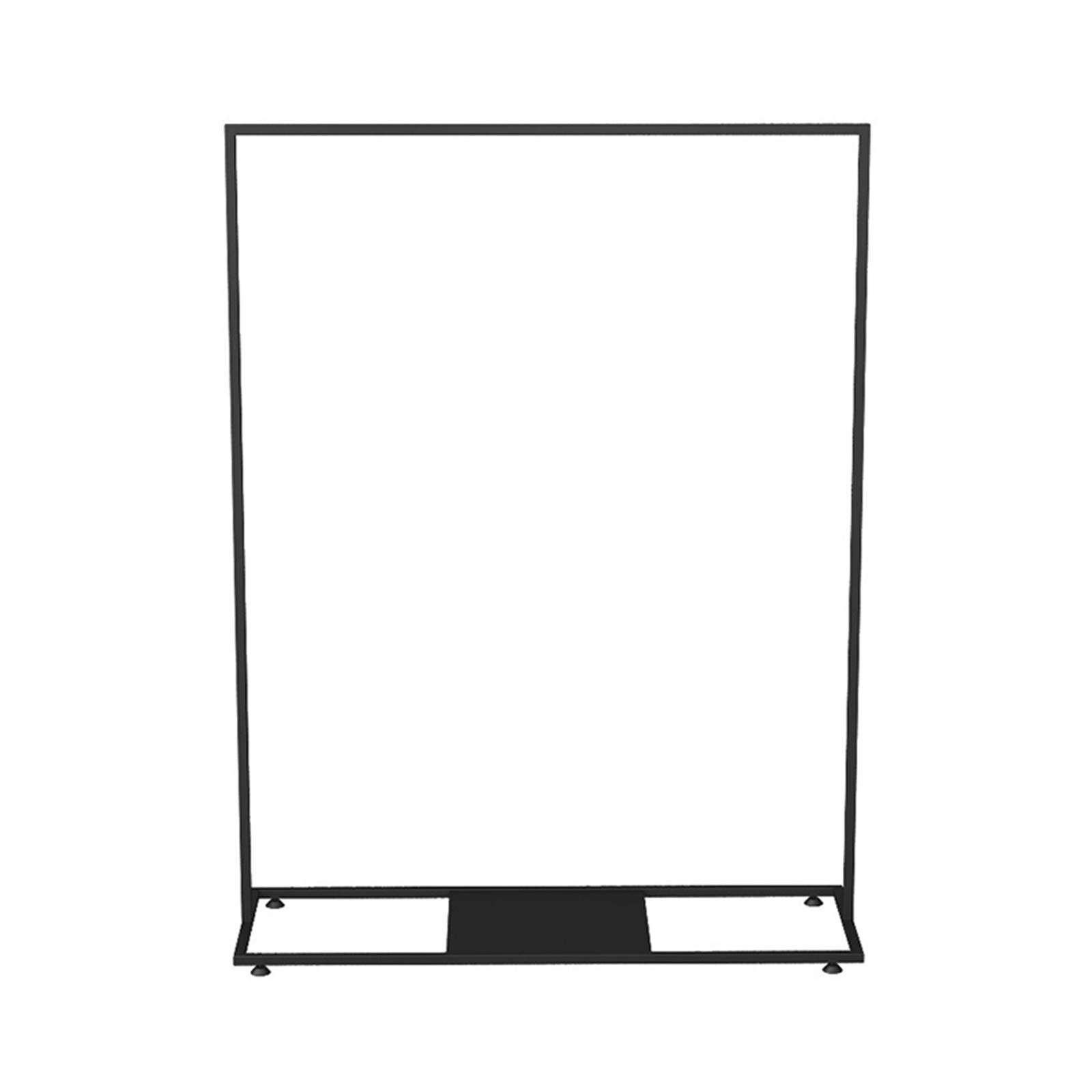 FGXHHS Heavy Duty Freestanding Coat Rack, Metal Clothes Hanger for Store, Balcony, Bedroom & Cloakroom - Sturdy Single-Pole Suit Stand (160x100CM, Black)