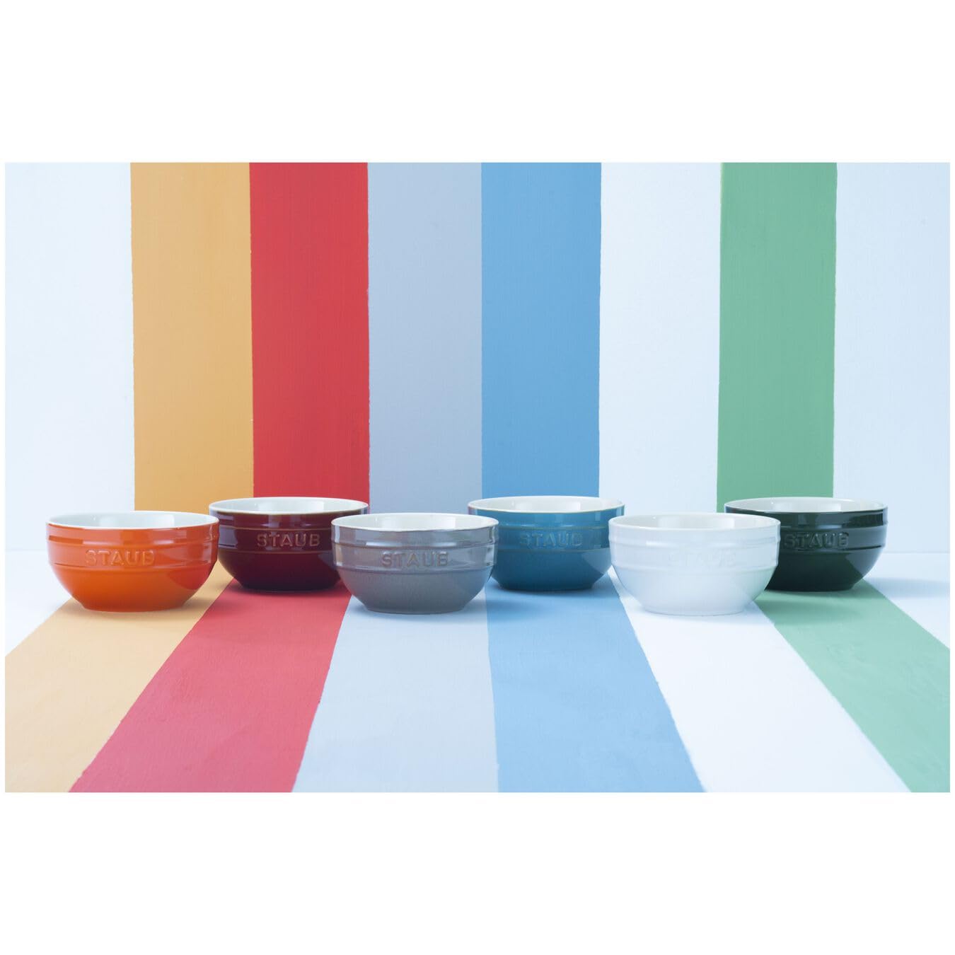 Staub Ceramique 6-częściowy zestaw misek ceramicznych, różne kolory