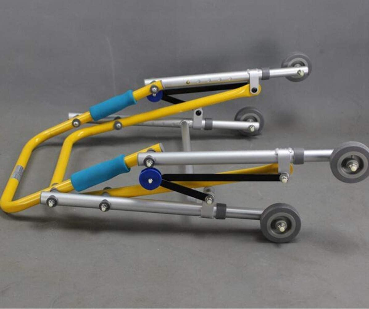 Sillas de Ruedas Cuatro, Soporte de Soporte para rehabilitación de extremidades Inferiores, reposabrazos Ajustables, Marco de pie para muletas para discapacitados