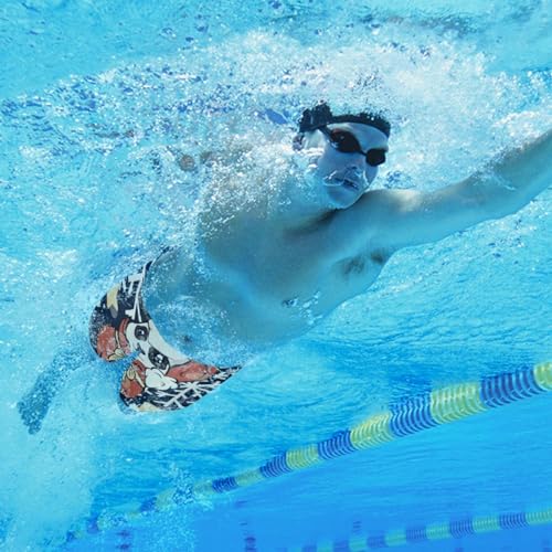 Bañador para hombre con diseño de oso panda de Navidad para práctica y natación competitiva 5