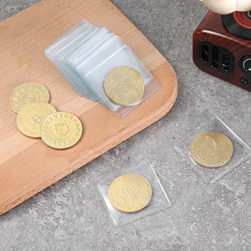 Fundas plásticas para monedas pack 75 piezas miniatura 5