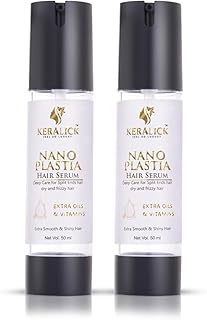 Keralick Nanoplastia Hair Serum Combo | For Dry & Frizzy Hair | Provides Shine | Smoothness & Damage Protection | For women & Men | Serum - 50 ml (2 item in the set)-picture-55