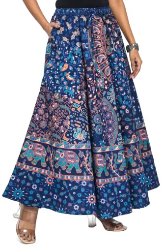 Image of Premium Cotton Skirt for Women with Pocket, Free Size
