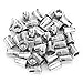 40Pcs 1/4”-20 Rivet Nuts Stainless Steel Threaded Insert Nut 1/4-20UNC Nutsert Rivnuts Flat Head Knurled Body