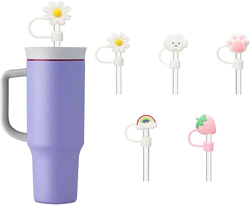 Funda de popote compatible con Owala de 40 onzas, tapa de popote compatible con Owala Cup de 40 onzas, cubierta de popote reutilizable a prueba de