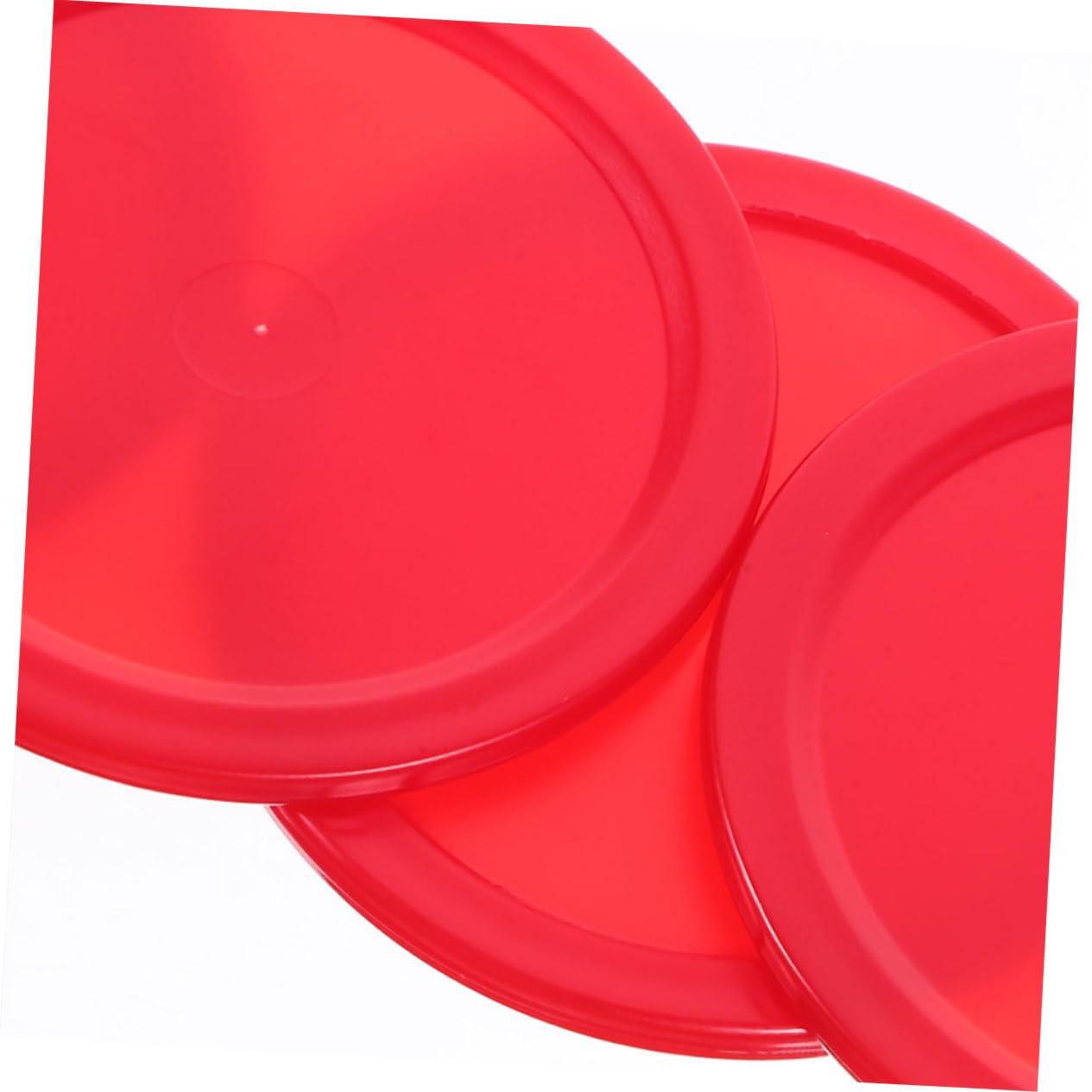 TOYANDONA Accessoires De Hockey Fournitures De Table De Hockey Équipement De Hockey Rondelles De Hockey sur Glace De Bureau Fournitures De Jeux De Hockey Plastique Rouge