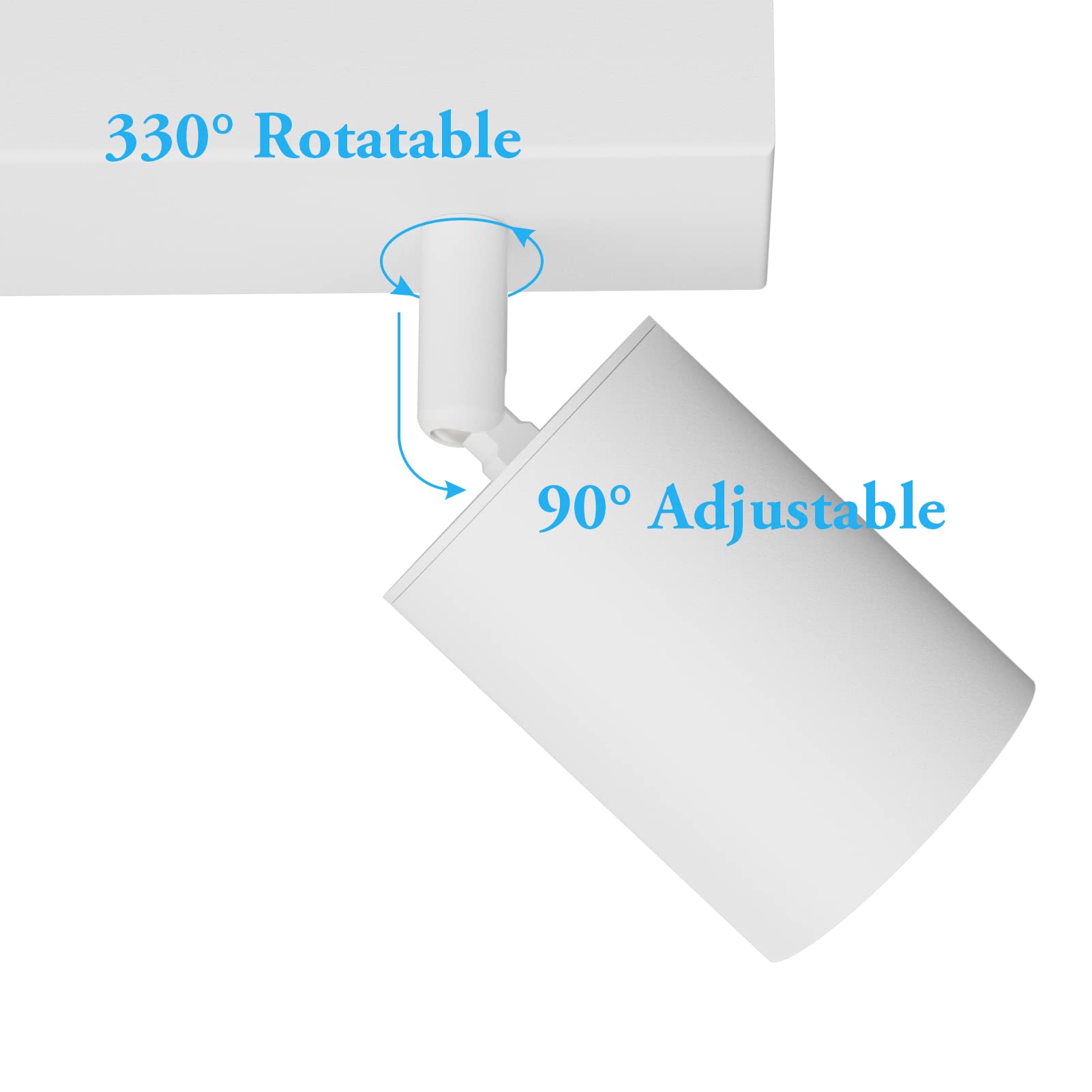 Klighten Faretti da Soffitto Orientabili Bianco, con 3 Attacco GU10, Plafoniera 3 Luci Interno, Plafoniera Faretti per Cucina, Soggiorno, Camera da Letto, Max 50W x 3, Lampadina Non Inclusa