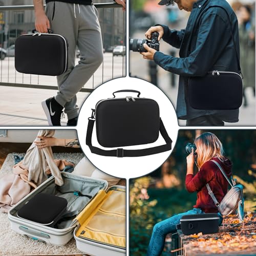 Funda para cámara DSLR compatible con Canon y otras, negra, mediana miniatura 6