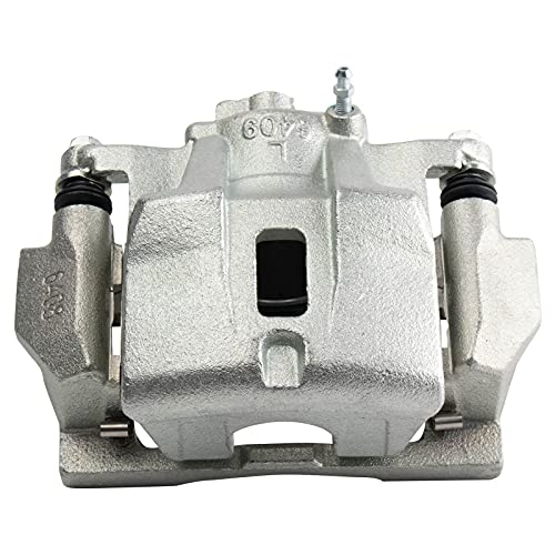 Image of TRQ Front Left Brake Caliper w /Bracket Drivers Side