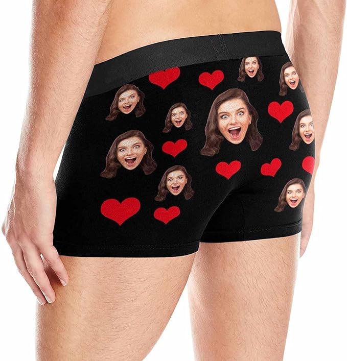 M YESCUSTOM Custom Faces Funny Short Briefs Gift for Husband Underwear4