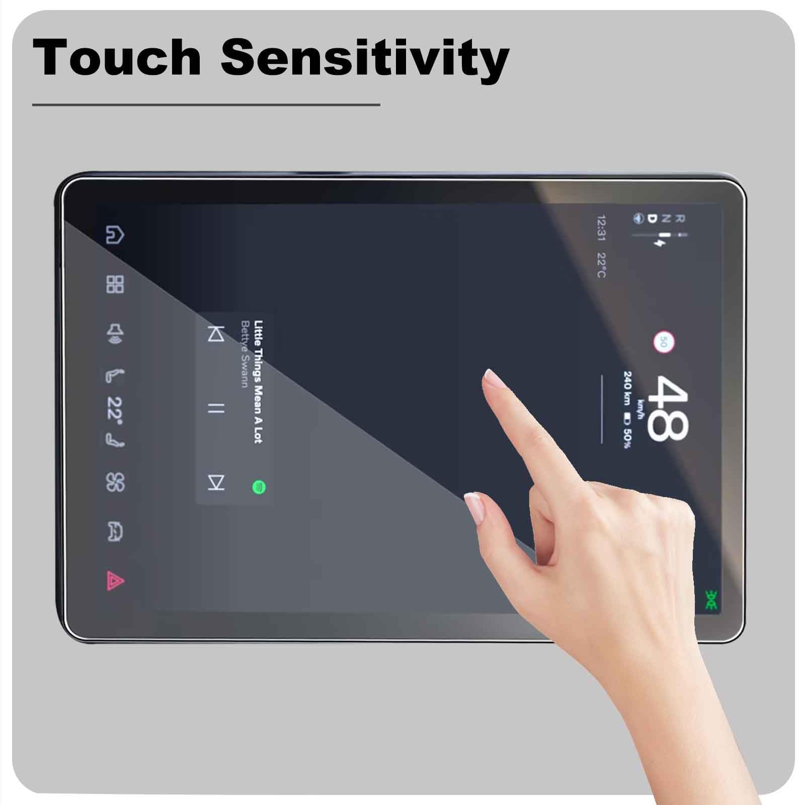 CDEFG Compatible With Volvo EX30 EV 2024 2025 Navigation Protective Film Tempered Glass 12.3 Inch Scratch-Resistant GPS 9H Screen Protector Car Navigation Film EX30 Accessories - View #11