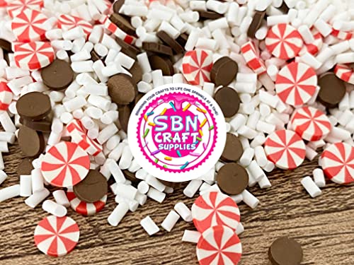 50g Hot Chocolate Fake Sprinkles Clay Sprinkle for Slime decoden Cookies | Fake Candy Sweets Sugar Sprinkles | DIY Polymer Clay Fimo Slice | Fake Baking Supplies | Slime by Nasir Slime Supplies