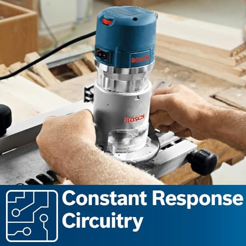 Bosch 1617EVSPK 12 Amp 2-1/4-Horsepower Plunge and Fixed Base Variable Speed Router with RA1054 Deluxe Router Edge Guide With Dust Extraction Hood & Vacuum Hose Adapter