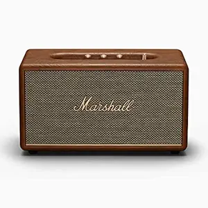 Marshall Stanmore III Wired Connectivity Home Speaker with Bluetooth 5.2 & RCA or 3.5mm Input - Brown