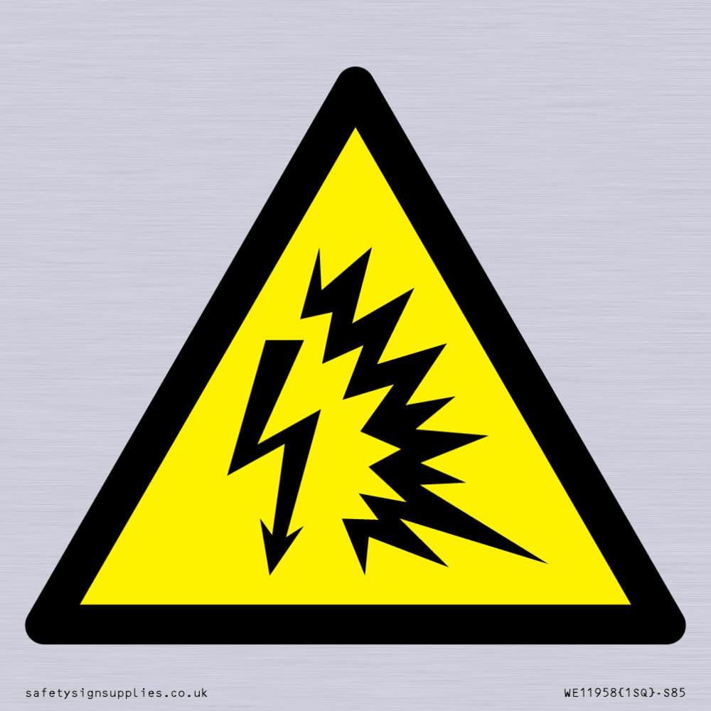 W042 Warning: Arc flash Sign - 85x85mm - S85