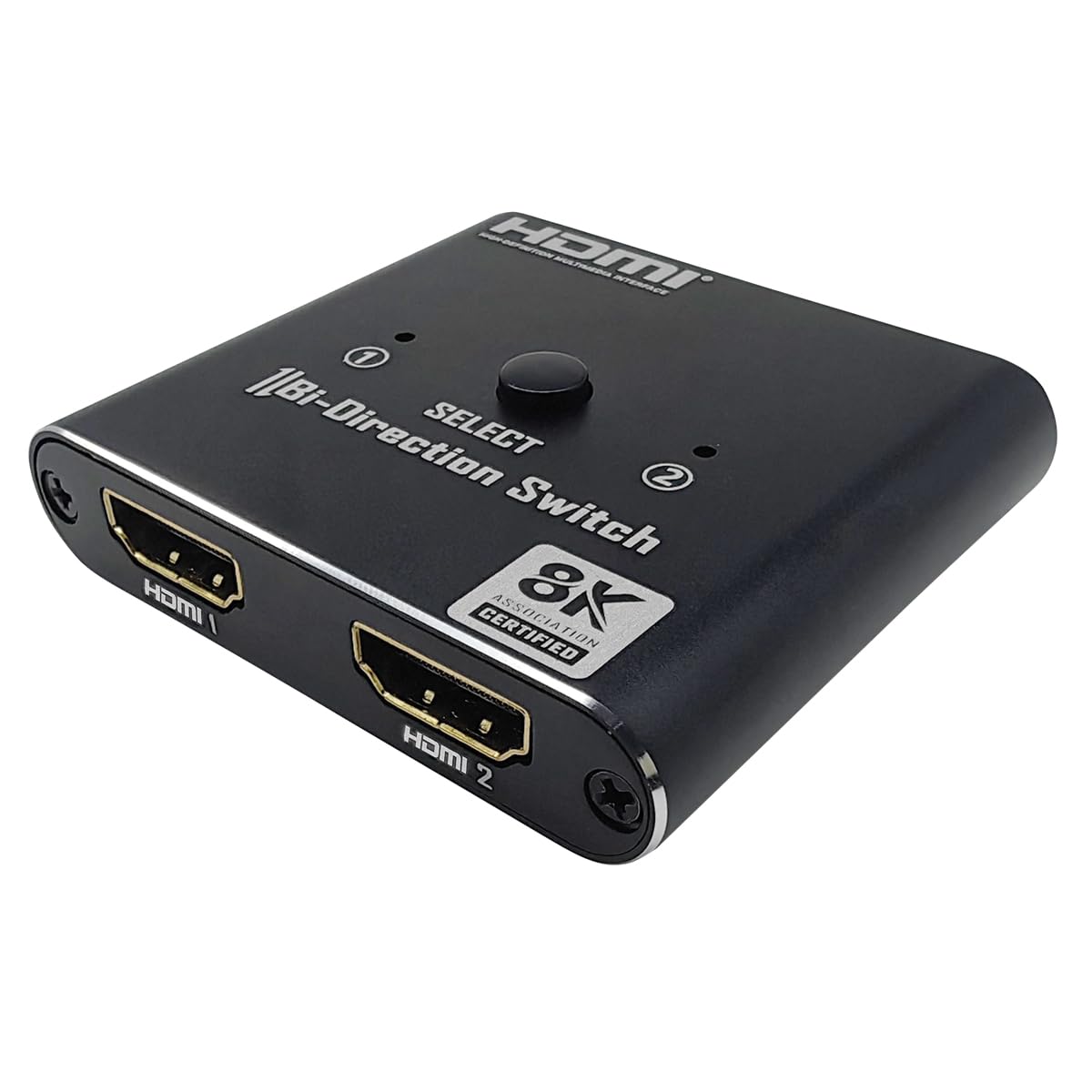 MAXTRACK Dwukierunkowy rozdzielacz HDMI 8K - CS39L, rozdzielacz HDMI i przełącznik HDMI, 2 w 1 out lub 1 in2out, 8K 60 Hz, 4K @ 120 Hz, kompatybilny z PS5, Xbox, streaming Box, projektorem, TV