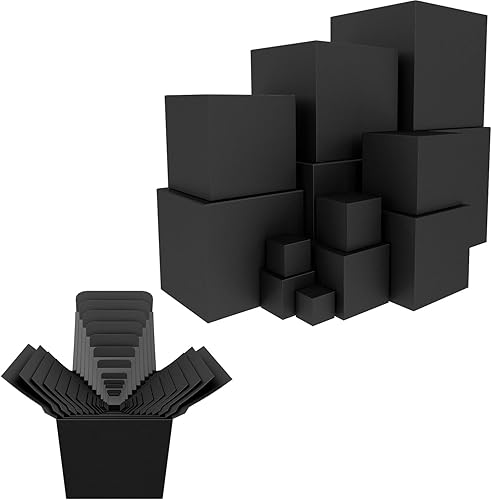 Miniatura 1 de Jsuslife Caja de regalo de broma, 13 cajas apilables sorpresa anidables, juego de bromas para cumpleaños, bodas, aniversarios, Navidad, divertidos