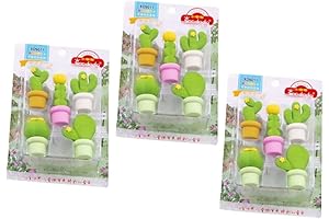 NUOBESTY Christmas Gifts 15Pcs Cactus Eraser