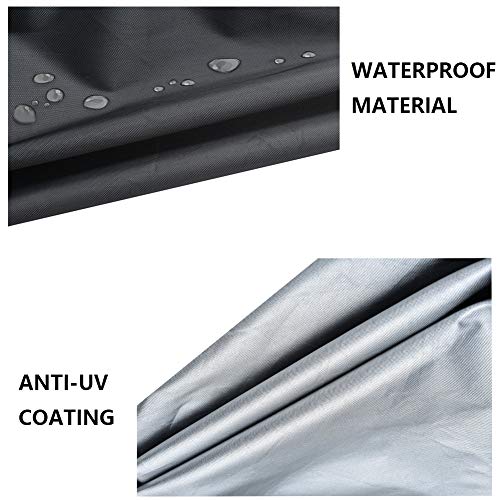 TheElves Push Lawn Mower Cover, Waterproof & Windproof Walk-Behind Lawn Mowers Cover, Heavy Duty UV Protection Cover for Walk Behind Tractor