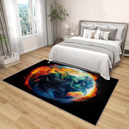 Alfombras con estampado de pintura al óleo 3D de lujo duraderas 6