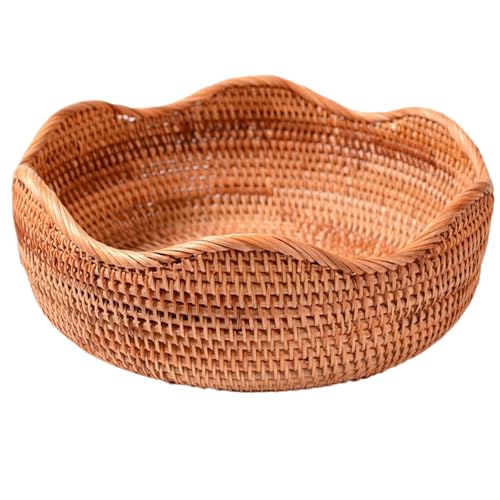 Cesta de ratán tejida a mano Gcroet de diseño minimalista 8