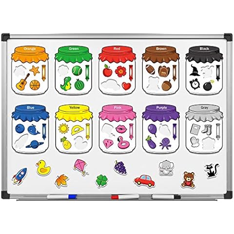 10 Pieces Color Recognition Magnetic Sorting Set Educational Magnet Color Baby Toddlers Kids Magnets for Refrigerator Whiteboard, Above Ages 3 Cover
