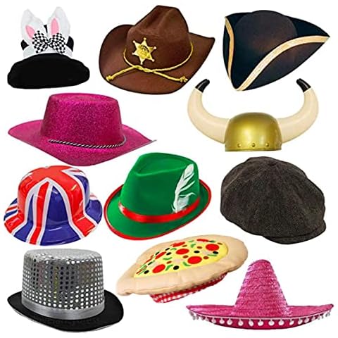 Pack de 11 sombreros de fiesta divertidos Cover