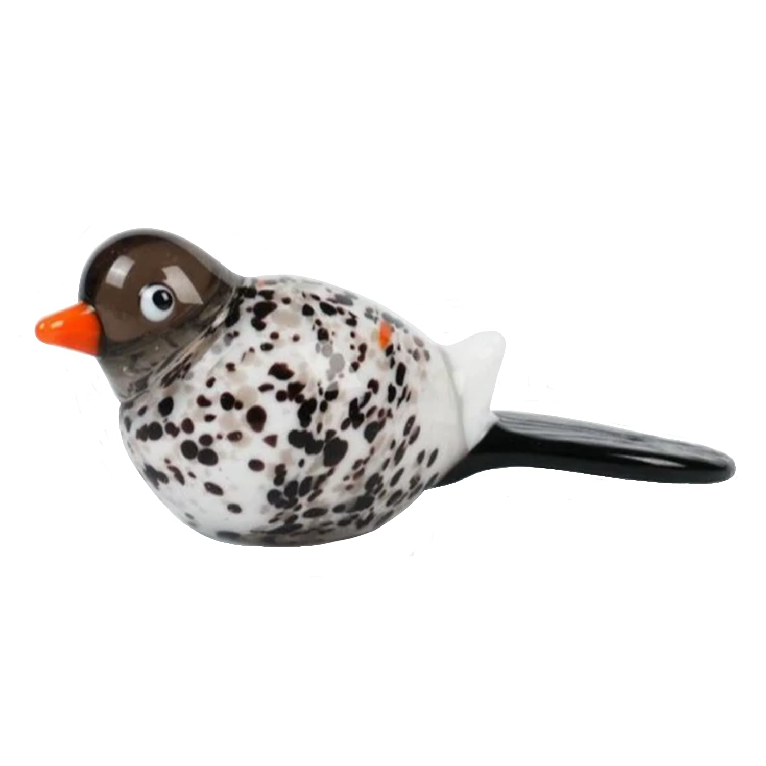 ZDHC Bird Figurine Art Hand Blown Glass Animal Sculpture Collectible Desktop Crystal Ornaments for Centerpiece Home Office Display Decor Craft (Style I)