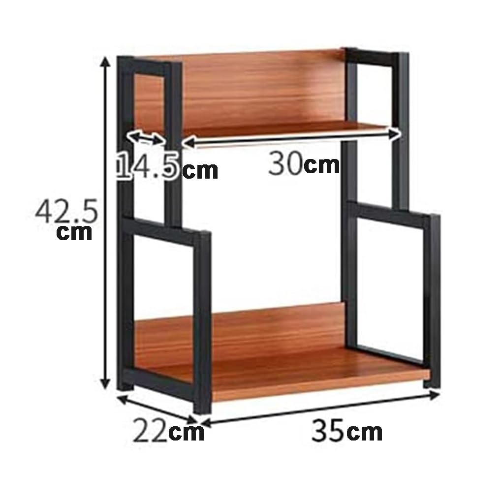 Especiero de 2 niveles, estante organizador de especias independiente para encimera, almacenamiento de especias para frascos de botellas, soporte de almacenamiento de acero inoxidable para cocina (c