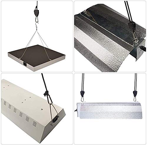 Vibury 4 paar 1/8 inch zware ratel touwen, hanger katrol touw verstelbare touw ratel hanger, groeien licht touw hangers… - Afbeelding 8