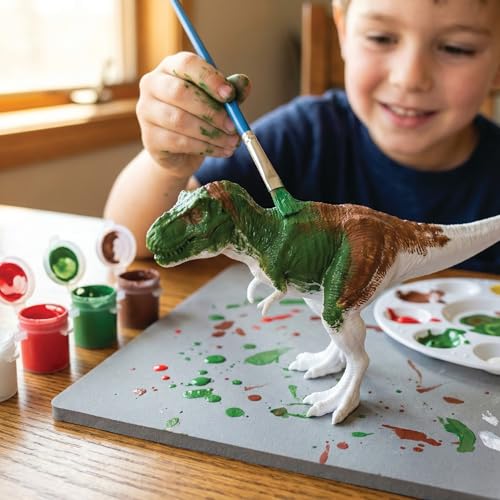 Image of Unscroo DIY 3D Model Painting Kits - Dinosaurs, Ice Age Animals & Unicorns - 3D Printed Art & Craft Hobby Gift for Kids, Teens & Adults - Return Gift Sets (T-Rex Single)