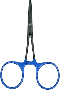 Kingfisher Fishing Accessory Fly Fishing Fat Finger Clamp Forcep Hemostat, Straight