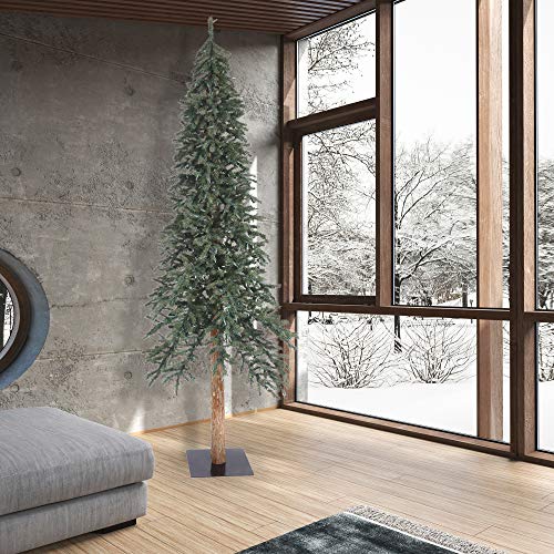 Vickerman-9-Natural-Bark-Alpine-Artificial-Christmas-Tree-Unlit-Faux-Christmas-Tree-Seasonal-Indoor-Home-Decor Vickerman 9 Natural Bark Alpine Artificial Christmas Tree Unlit Faux Christmas Tree Seasonal Indoor Home Decor