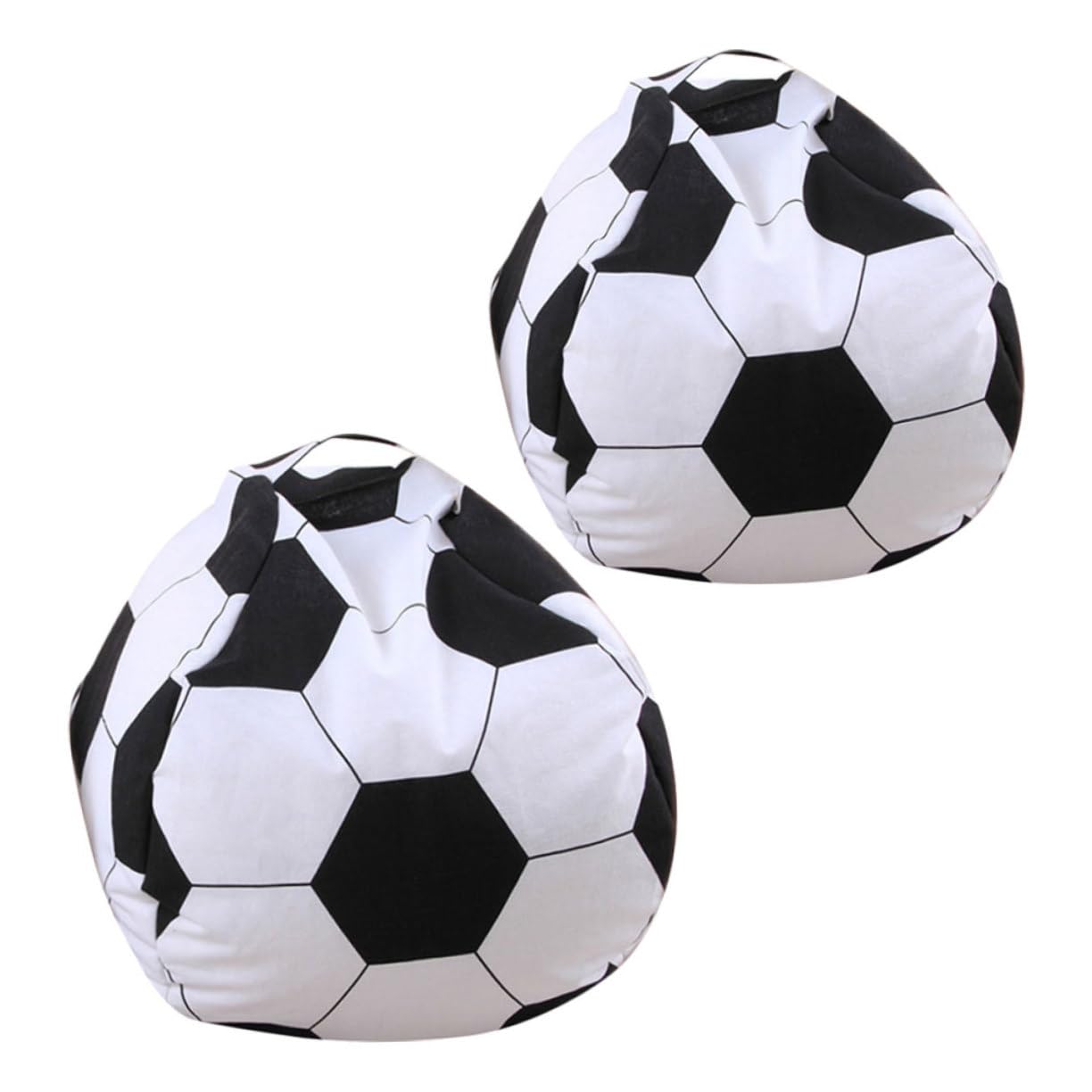 KESYOO Plush Toys Beanbag Organizer 2pcs Soccer Ball Storage Bag Kids Toy Organizer Soft Comfortable Room Decorations