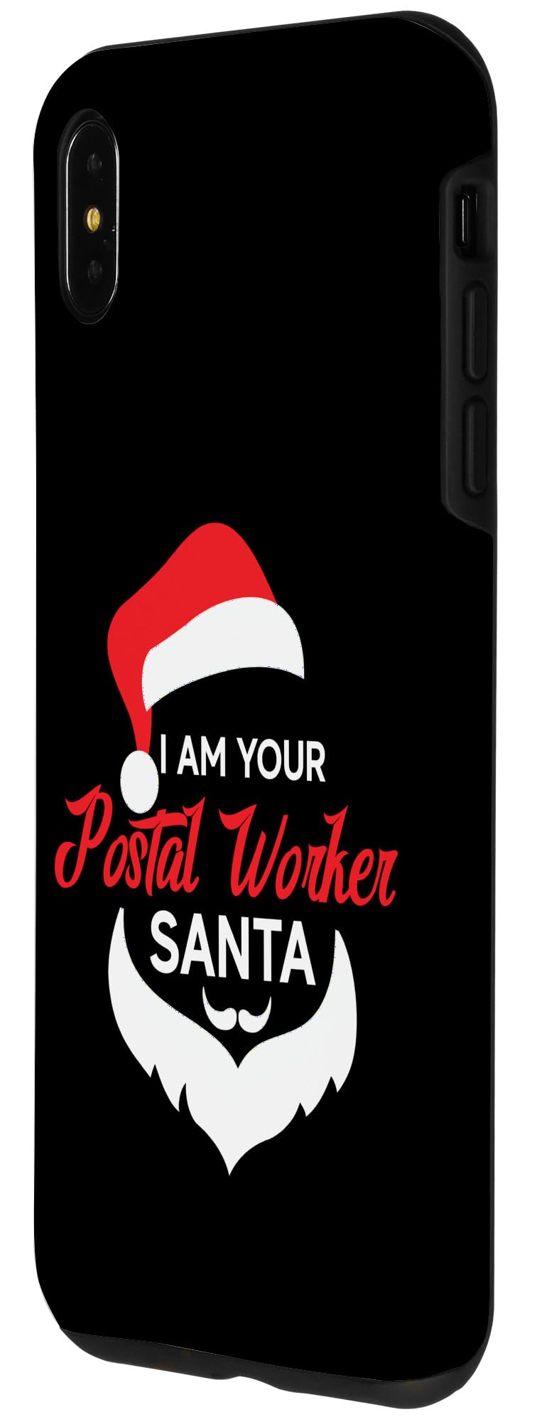 iPhone XS Max Postal Worker Santa Funny Christmas Design Case - Image 2