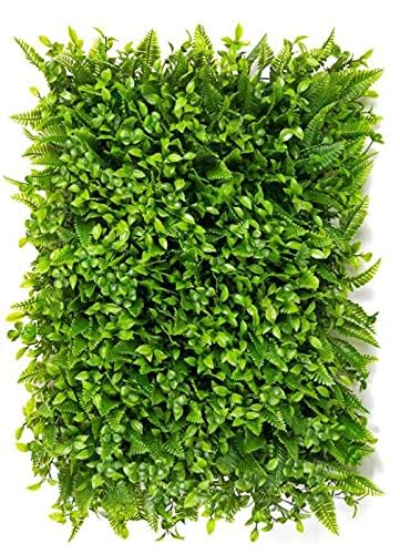 Image of Artificial Wall Grass for Home Decoration (2 Pcs), Grass Mat for Wall, Vertical Garden Artificial Plants (Natural, 60cm X 40cm x 8cm, Pack of 2)