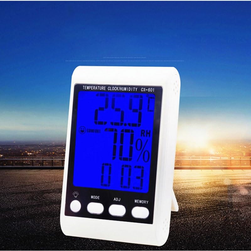 ABS Digital Display with Backlight Electronic Thermometer Hygrometer Meter