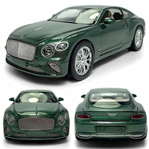Image of 1:24 Scale Big Bentley Continental GT Toy Car | Metal Pullback Diecast Car for Kids with Openable Doors, Sound, Light Effects Toy for Car Enthusiasts (Color As Per Available),multicolor